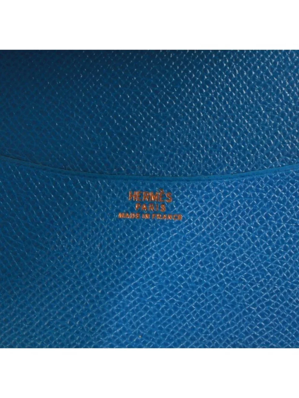 Hermes Agenda GM Leather Blue Notebook Cover Silver